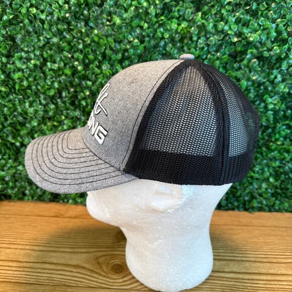 Adult Salt Strong Trucker Snapback Gray Hat Fishing Cap Great Gift - Picture 8 of 8